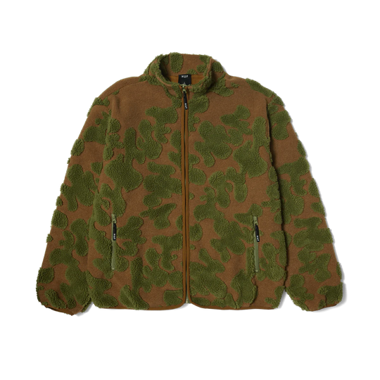 HUF Abstract High Pile Jacquard Fleece - Mud