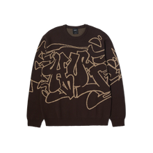 HUF Outlines Crewneck Sweater - Espresso