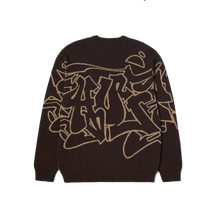 HUF Outlines Crewneck Sweater - Espresso
