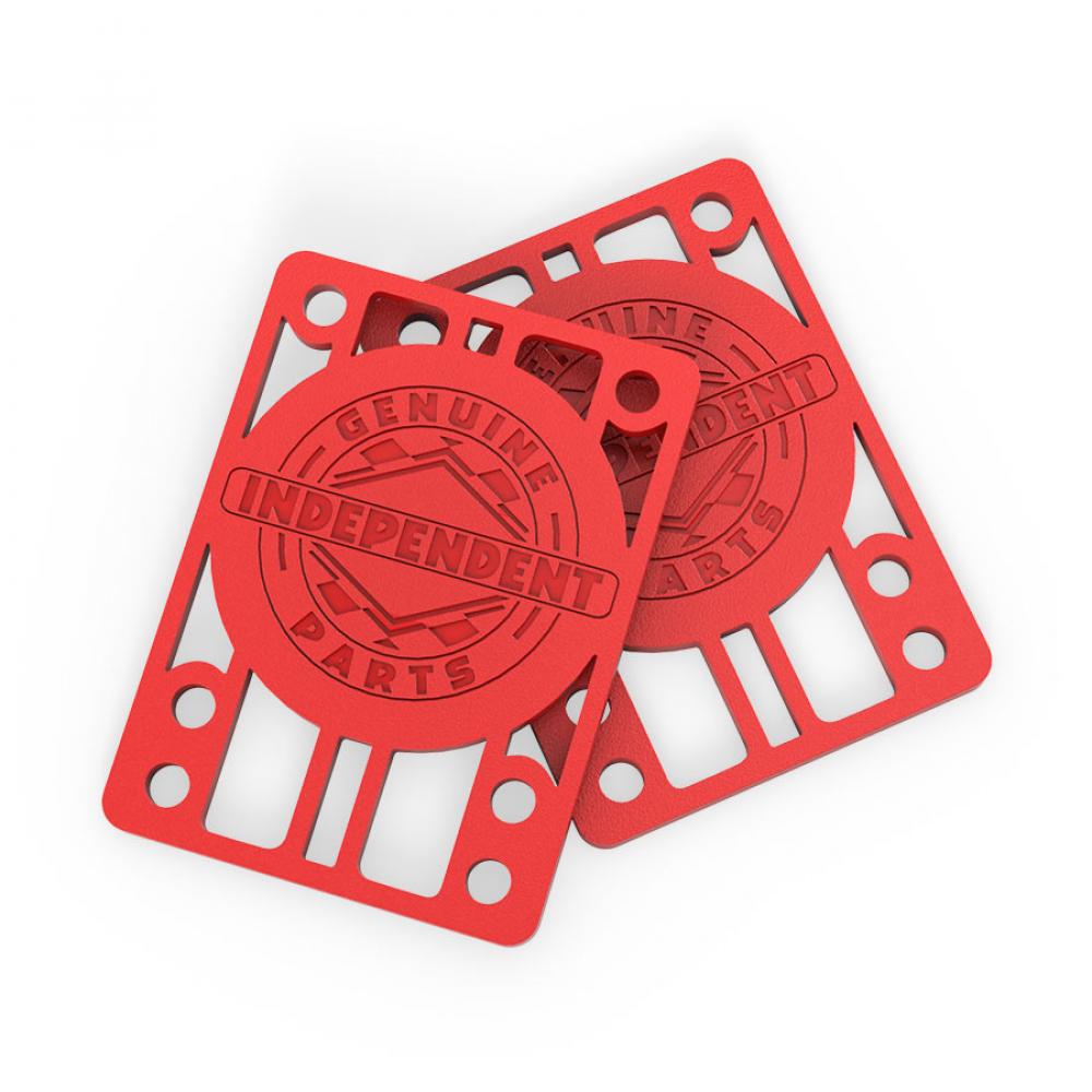 Independent Trucks Riser Pads Red - 1/8