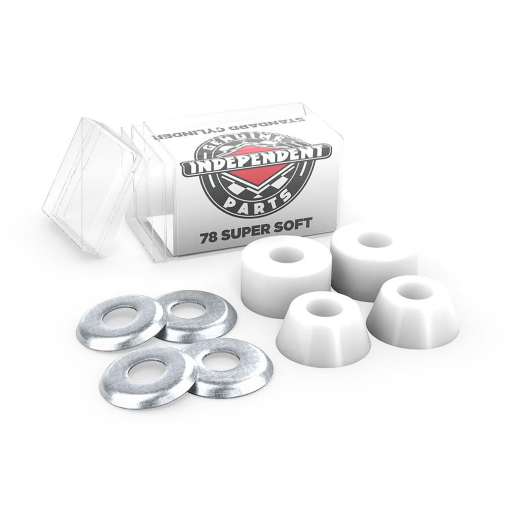 Independent Trucks Suspension Cushions Super Soft Cylinder Bushings 78A - White