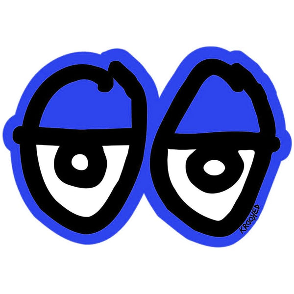 Krooked Skateboards - Eyes Sticker - Blue