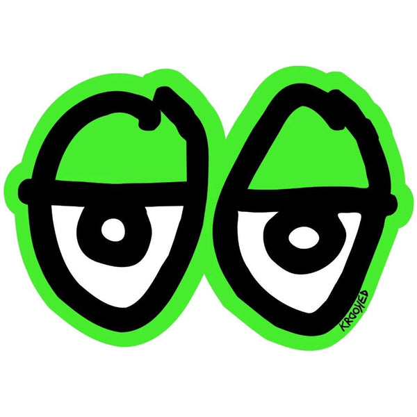 Krooked Skateboards - Eyes Sticker - Green