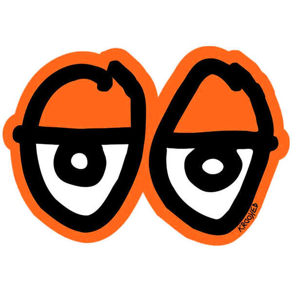 Krooked Skateboards - Eyes Sticker - Orange