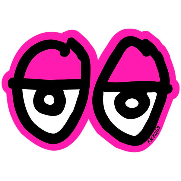 Krooked Skateboards - Eyes Sticker - Pink