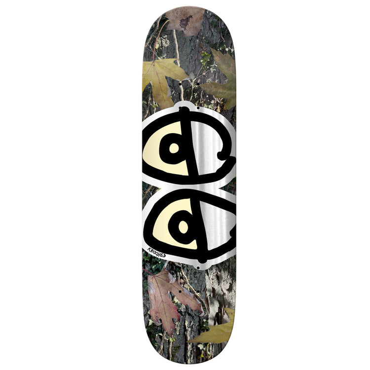 Krooked Team Eyes Camo Skateboard Deck - 8.5