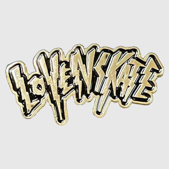 Lovenskate Gold Pin Badge
