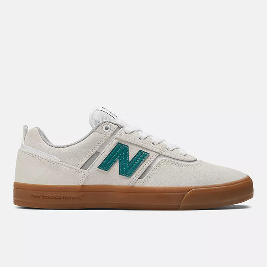 New Balance Numeric 306 Jamie Foy Skateboard Shoes - Sea Salt With Green on