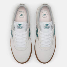 New Balance Numeric 306 Jamie Foy Skateboard Shoes - Sea Salt With Green