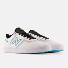 New Balance Numeric 306 Jamie Foy Skateboard Shoe - White With Aqua Sky