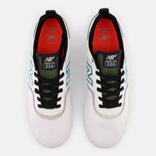 New Balance Numeric 306 Jamie Foy Skateboard Shoe - White With Aqua Sky