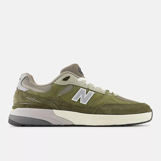 New Balance Numeric 933 Andrew Reynolds Skateboard Shoes - Olivine / Dark Olivine