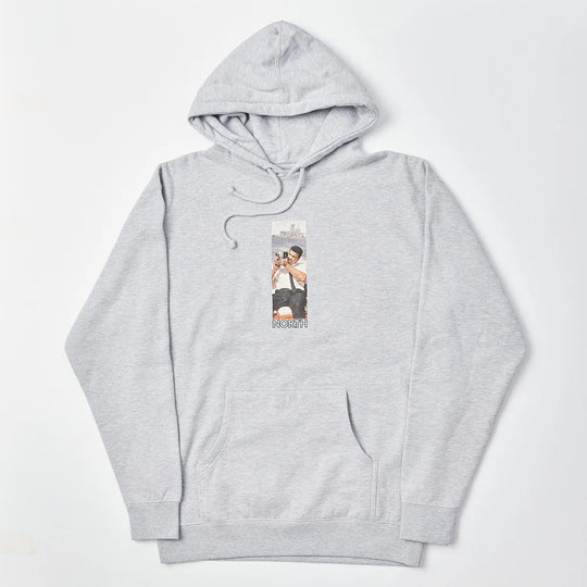 North Skate Mag Ali Super 8mm Hoodie - Heather Grey
