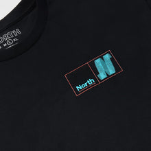 North Skate Mag North N Logo T-Shirt - Black / Blue / Red