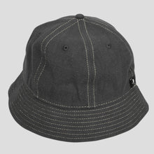 Pass-Port Linen 6 Panel Bucket Hat  - Tar