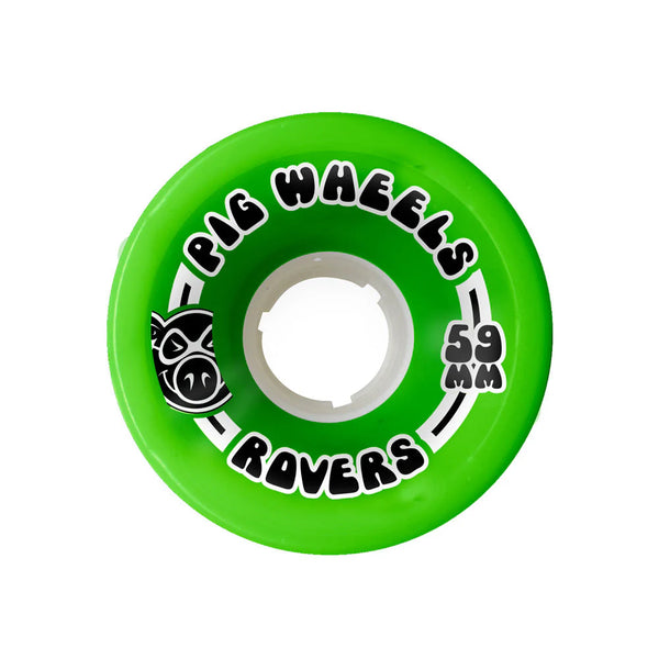 Pig Wheels Rover Green / White Core Skateboard Wheels 59mm 85A