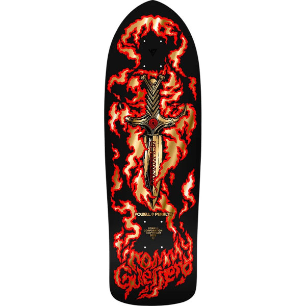 Powell Peralta Bones Brigade Series 16 Tommy Guerrero Flaming Dagger Deck - 9.75