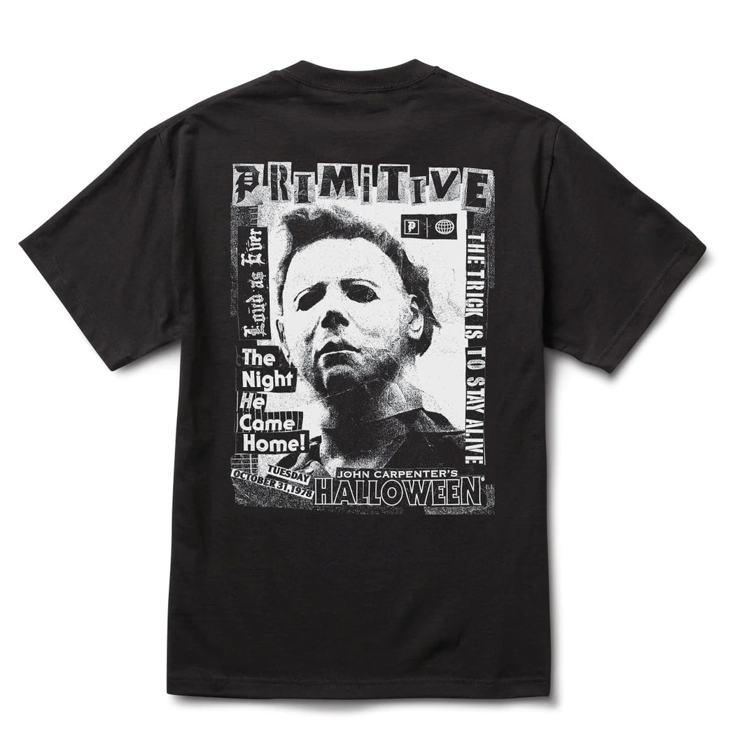 Primitive Skateboarding Halloween Flyer Tee - Black