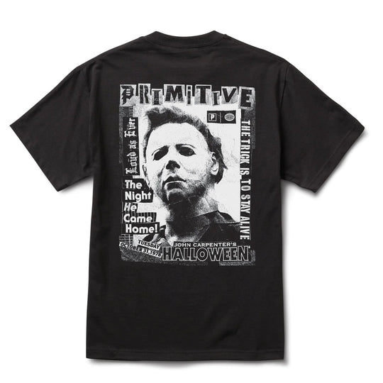 Primitive Skateboarding Halloween Flyer Tee - Black