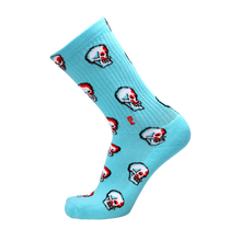 Psockadelic Skulls Socks - Blue