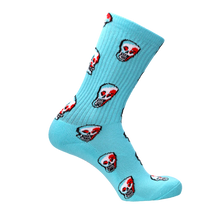 Psockadelic Skulls Socks - Blue