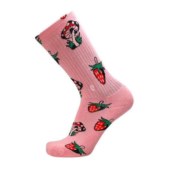 Psockadelic Strawberry Trip Socks - Pink