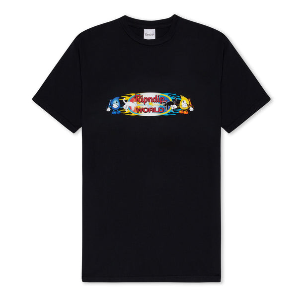 Rip N Dip x World Industries Water Nerm & Flame Jerm Tee - Vintage Black