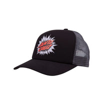 Santa Cruz Burst Oval Dot Meshback Cap - Black / Iron