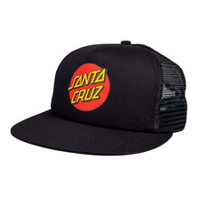 Santa Cruz Classic Dot Mesh Cap - Black / Black