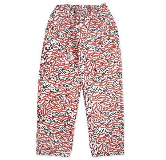 Sex Skateboards Camo Baggy Fit Denim - White