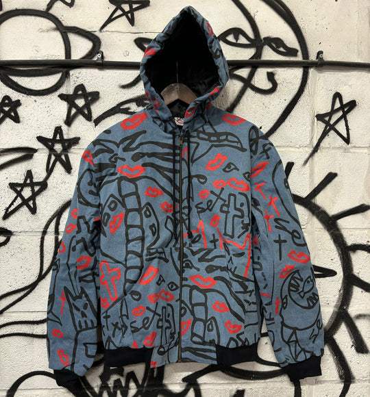 Sex Skateboards Luigis Denim Coat - Blue