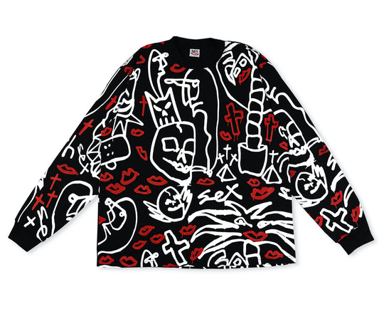 Sex Skateboards Luigis Long Sleeve Tee - Black