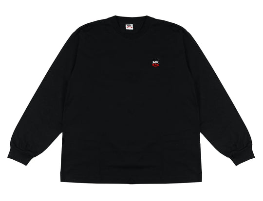 Sex Skateboards Mini Embroidered Logo Long Sleeve Tee - Black