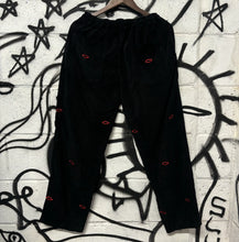 Sex Skateboards Mini Embroidered Lips Logo Straight Fit Cords - Black