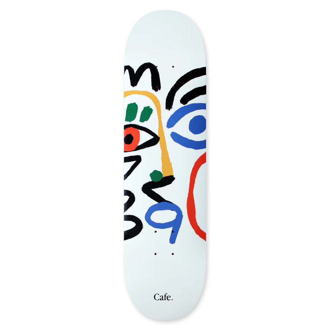 Skate Cafe Marcello Skateboard Deck (White) - 8.5