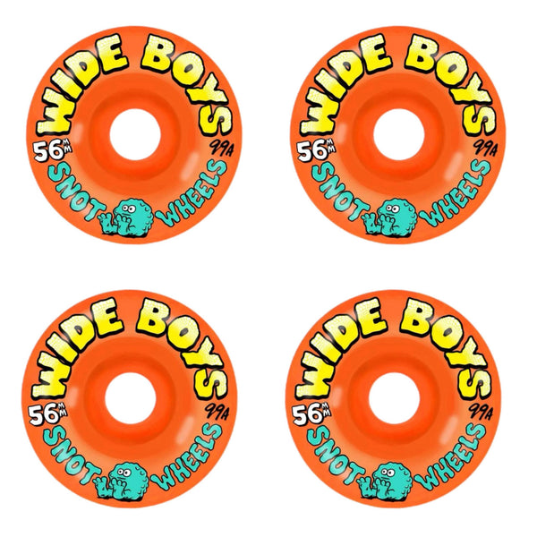 Snot Wheel Co Wide Boys Wheels 56mm 99A Orange