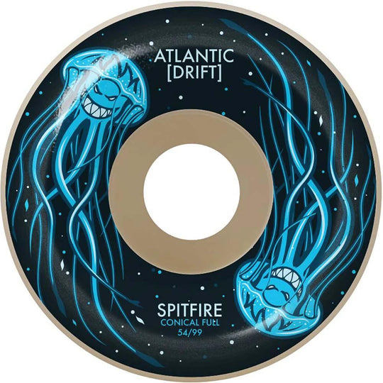 Spitfire X Atlantic Drift Formula Four Conical Full 99D Skateboard Wheels - 56mm