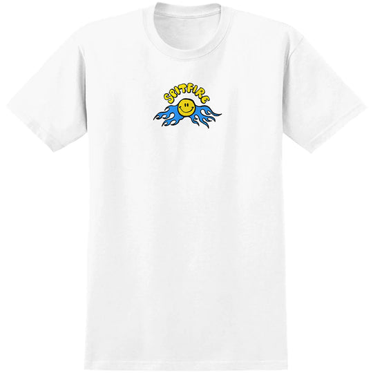 Spitfire Happy T-Shirt - White (Spanky Graphic)