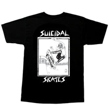 Suicidal Skates Pool Skater T-Shirt - Black / White