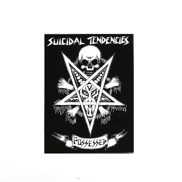 Suicidal Tendencies Possessed To Skate Sticker - Black