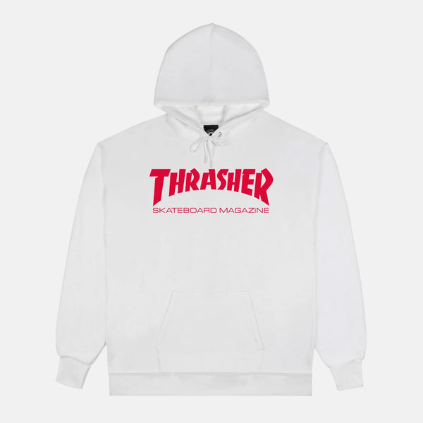 Thrasher Magazine Skate Mag Hood - White / Red