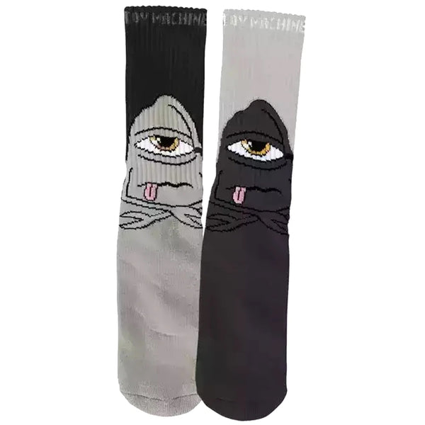 Toy Machine Bored Sect Socks - Black / Grey