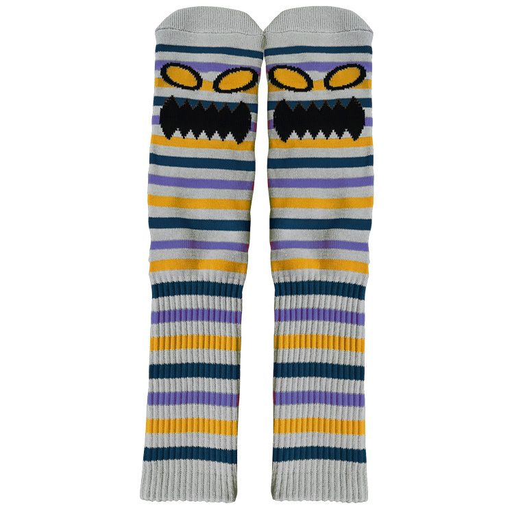Toy Machine Monster Mini Stripes Socks - Grey