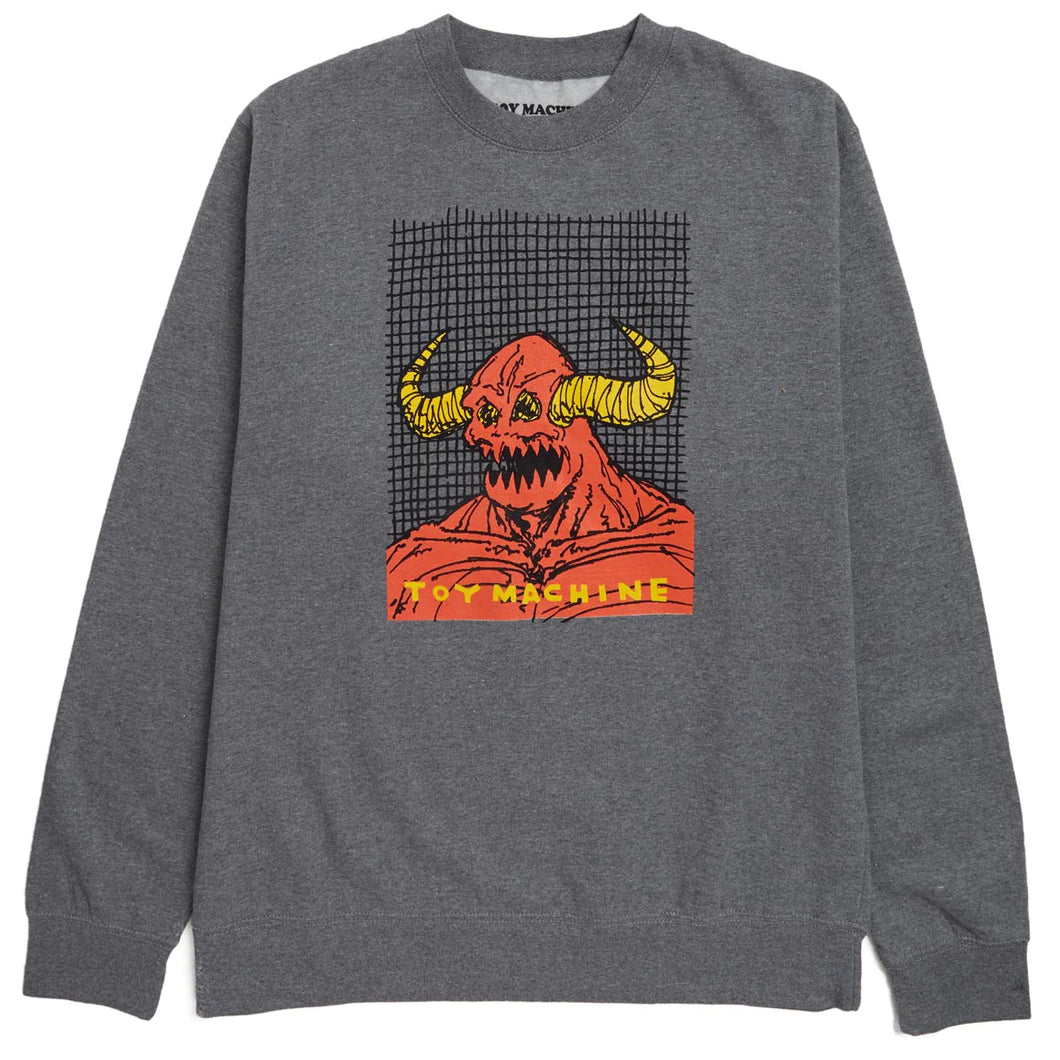 Toy Machine Welcome To Hell Monster Crew - Heather Grey