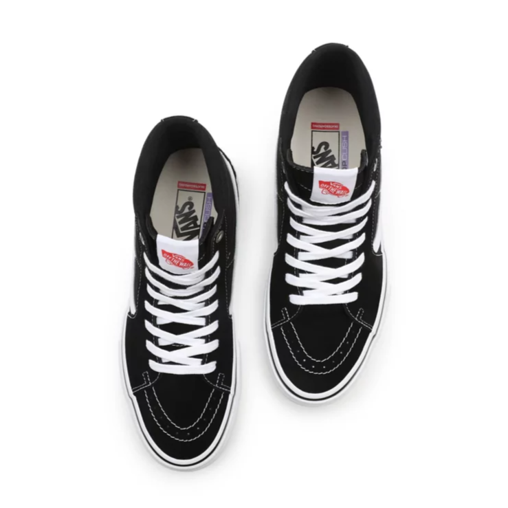 Vans Skate Sk8 Hi Skate Shoes Black White Slugger Skate Store