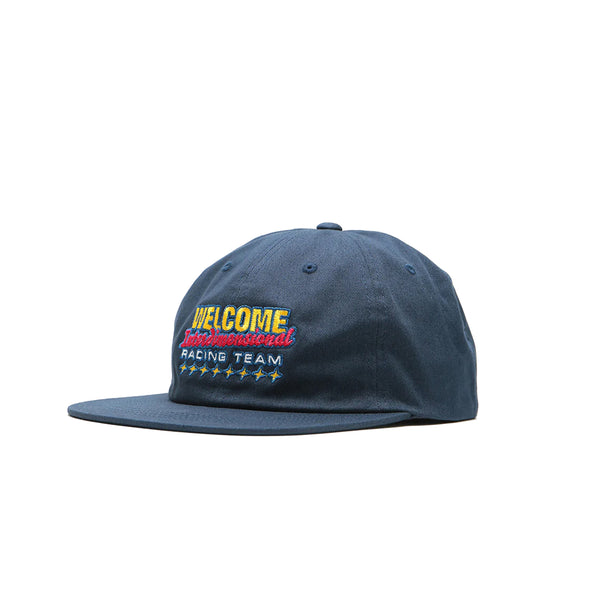 Welcome Skateboards Race Team Unstructured Snapback Hat - Navy