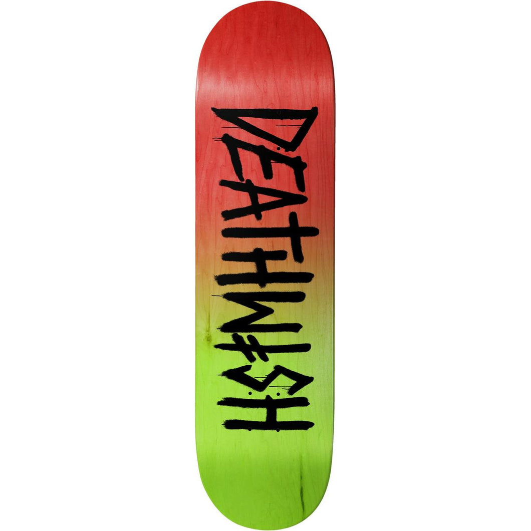Deathwish Skateboards Death Tag Logo Skateboard Deck Red/Green - 8.5