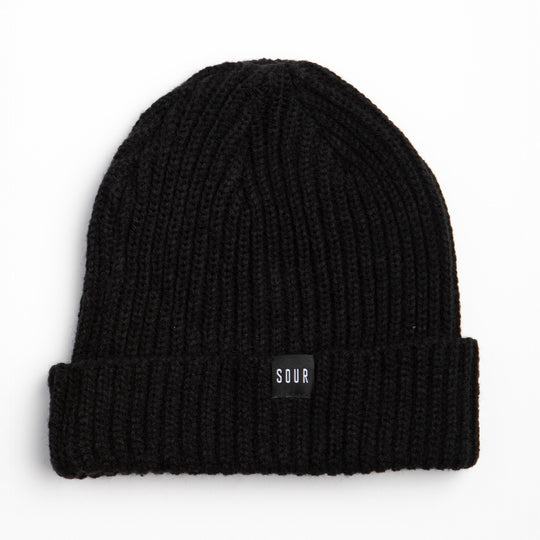 Sour Solution Skateboards Sweeper Beanie - Black