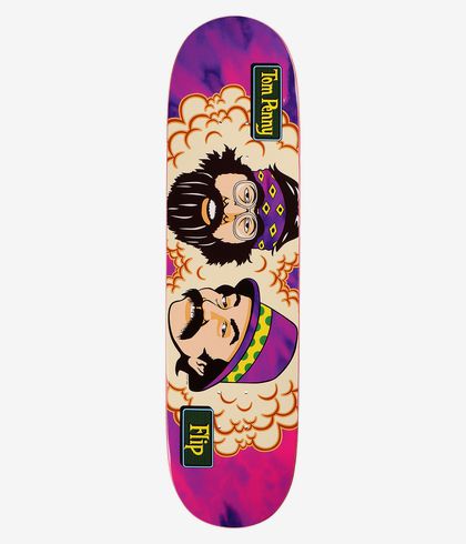 Flip Tom Penny Friends Cheech N Chong Skateboard Deck Purple - 8.13