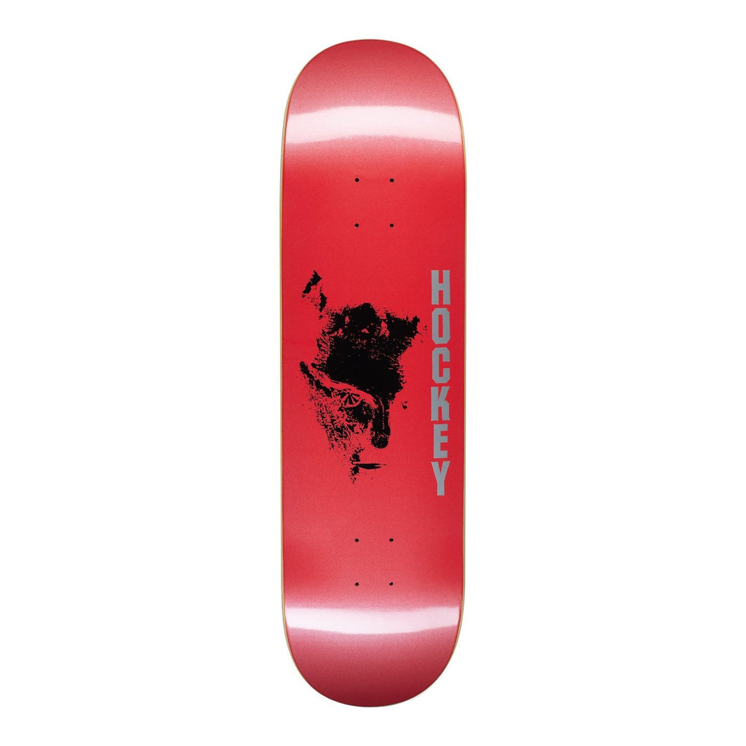 Hockey Chaos Red Skateboard Deck - 8.75